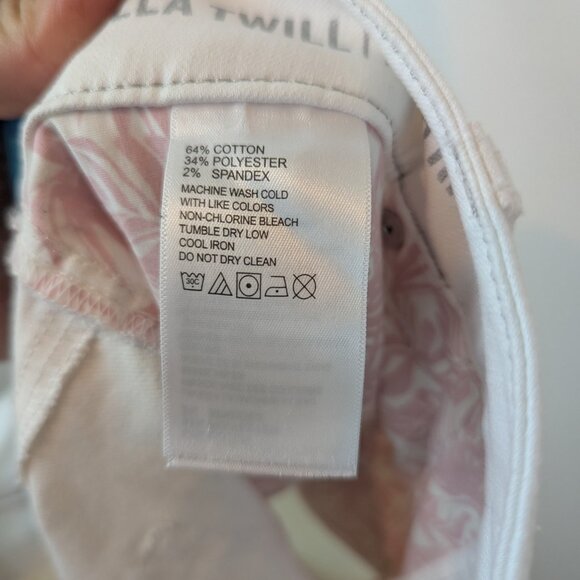 Tommy Bahama White Ellla Twill High Rise Crop Jeans, Sz 8/24 - Picture 6 of 6